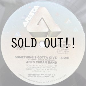 画像: AFRO CUBAN BAND / SOMETHING'S GOTTA GIVE