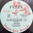 画像2: FELIX / TIGER STRIPES - YOU CAN'T HOLD ME DOWN