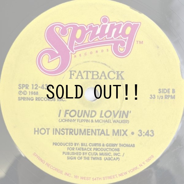 画像2: FATBACK / I FOUND LOVIN'