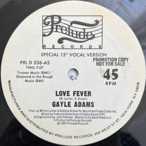 画像: GAYLE ADAMS / LOVE FEVER