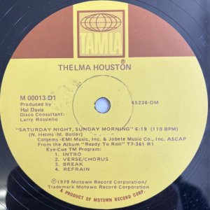 画像: THELMA HOUSTON / SATURDAY NIGHT, SUNDAY MORNING