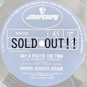 画像: CROWN HEIGHTS AFFAIR / SAY A PRAYER FOR TWO