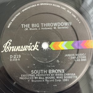 画像: SOUTH BRONX / THE BIG THROWDOWN