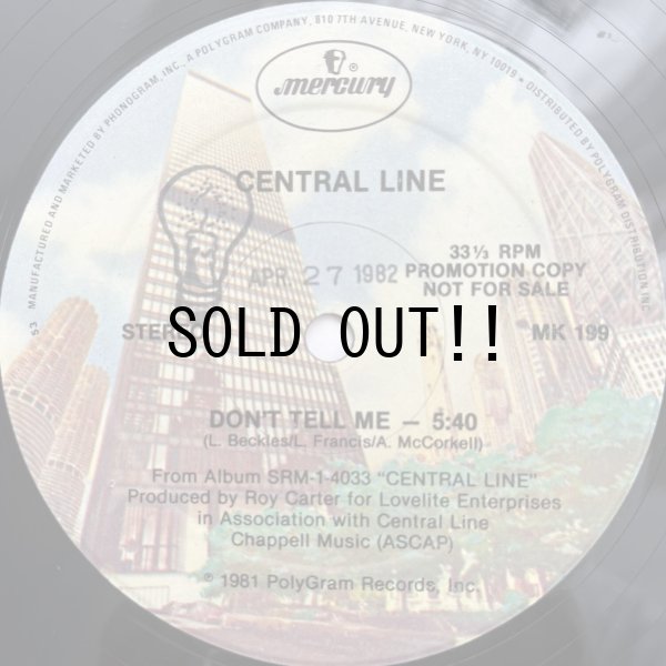 画像1: CENTRAL LINE / DON'T TELL ME