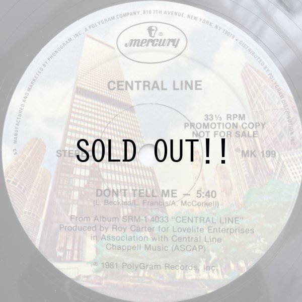 画像2: CENTRAL LINE / DON'T TELL ME