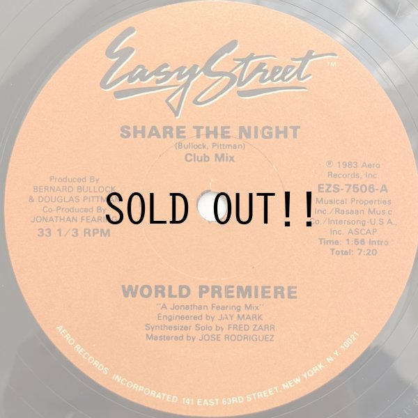 画像1: WORLD PREMIERE / SHARE THE NIGHT