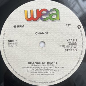 画像: CHANGE  / CHANGE OF HEART