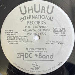 画像: THE ADC BAND / HOT LEGS - SHOW STOPPER