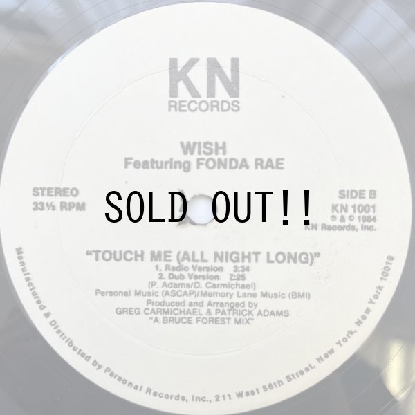 画像2: WISH FEAT. FONDA RAE / TOUCH ME (ALL NIGHT LONG)