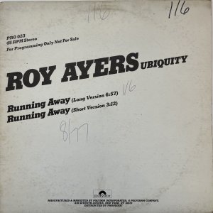 画像: ROY AYERS / RUNNING AWAY