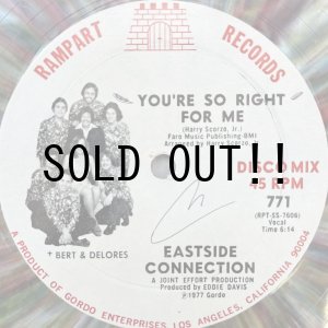 画像: EASTSIDE CONNECTION / YOU'RE SO RIGHT FOR ME