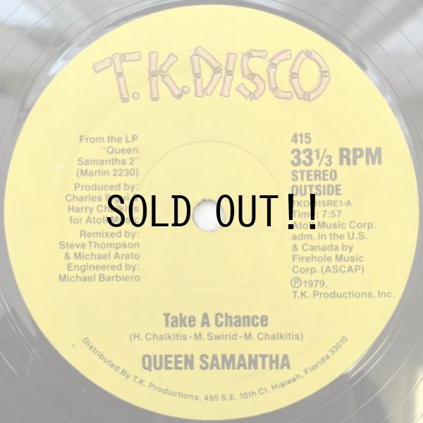 画像1: QUEEN SAMANTHA / TAKE A CHANCE 