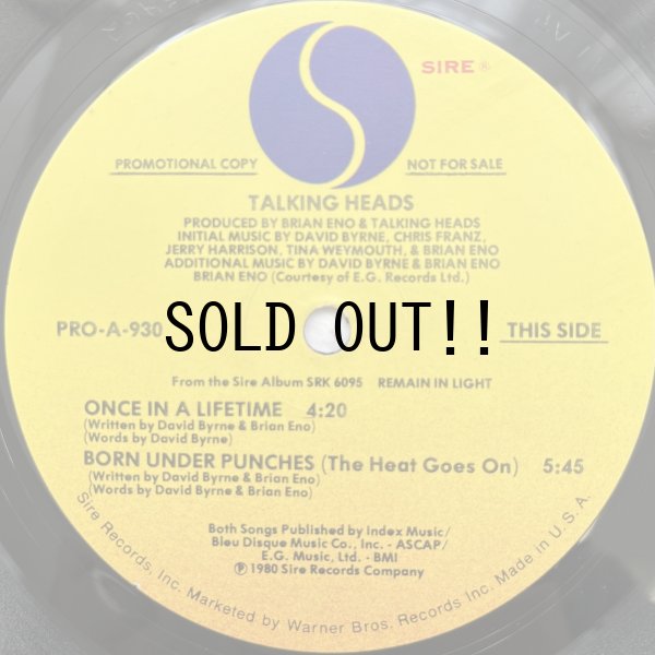画像2: TALKINGHEADS / ONCE IN A LIFETIME