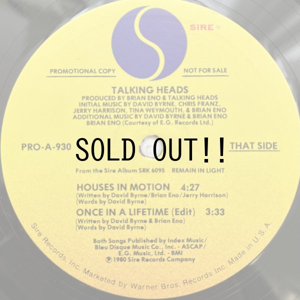 画像3: TALKINGHEADS / ONCE IN A LIFETIME