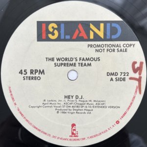 画像: THE WORLDS FAMOUS SUPREME TEAM  / HEY D.J.