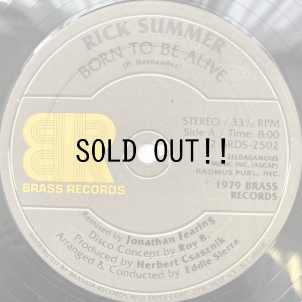 画像2: RICK SUMMER / BORN TO BE ALIVE