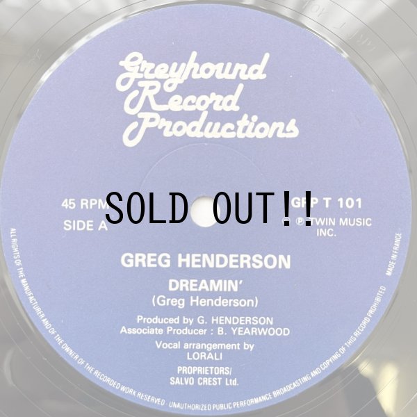 画像1: GREG HENDERSON / DREAMIN'