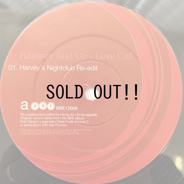 画像1: RAMSEY AND CO. / LOVE CALL (DJ HARVEY RE-EDIT)