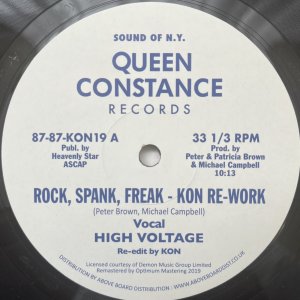 画像:  HIGH VOLTAGE / ROCK, SPANK, FREAK (KON RE-WORK) - CHAIN REACTION / DANCE FREAK (MOPLEN RE-FREAK) 