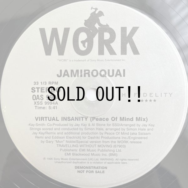 画像1: JAMIROQUAI / VIRTUAL INSANITY (PEACE OF MIND MIX)