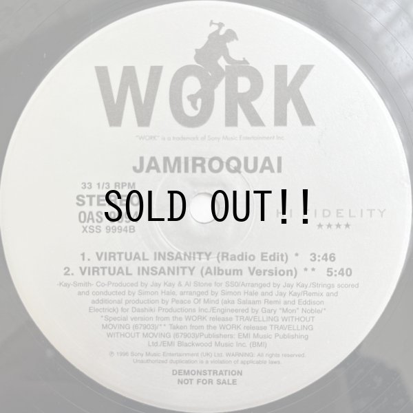 画像2: JAMIROQUAI / VIRTUAL INSANITY (PEACE OF MIND MIX)