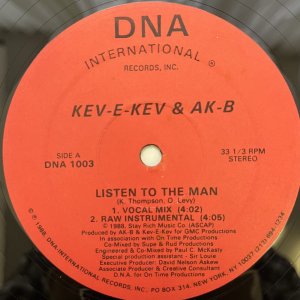 画像:  KEV-E-KEV & AK-B  / LISTEN TO THE MAN