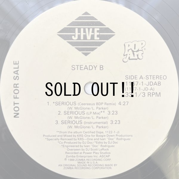 画像3: STEADY B / SERIOUS (CEEREEUS BDP REMIX)