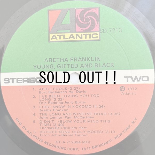 画像4: ARETHA FRANKLIN / YOUNG, GIFTED AND BLACK