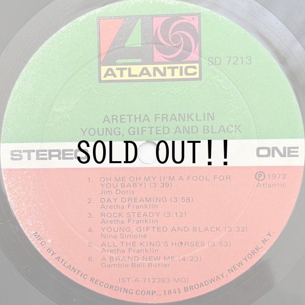 画像3: ARETHA FRANKLIN / YOUNG, GIFTED AND BLACK