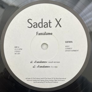 画像: SADAT X / FAMALAME