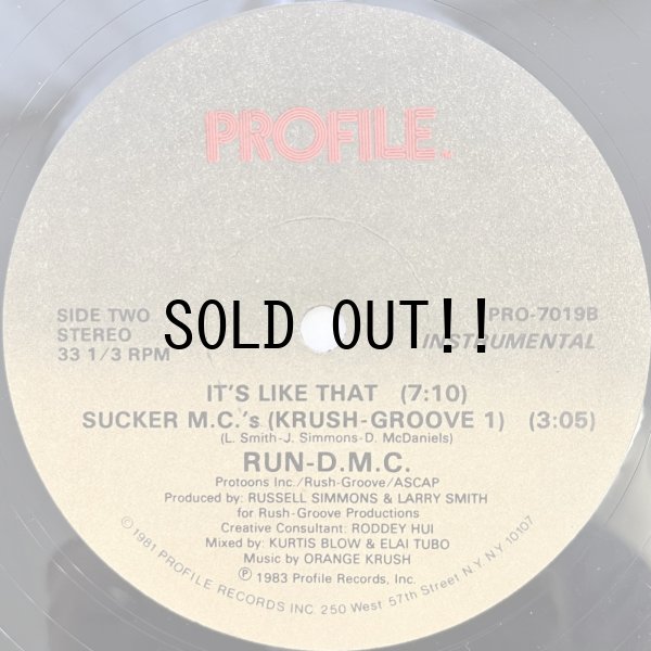 画像3: RUN-D.M.C. / IT'S LIKE THAT - SUCKER M.C.'s