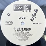 画像: LIVE! / GIVE IT HERE