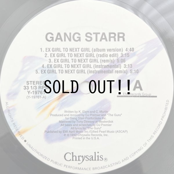 画像2: GANG STARR / EX GIRL TO NEXT GIRL - B.Y.S.