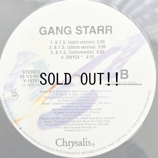 画像3: GANG STARR / EX GIRL TO NEXT GIRL - B.Y.S.