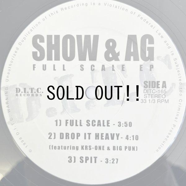 画像3: SHOW & A.G. / FULL SCALE EP