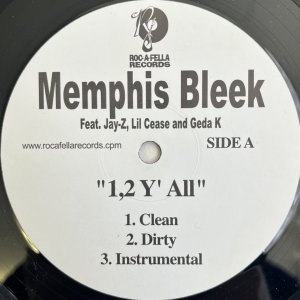 画像: MEMPHIS BLEEK / 1,2 Y'ALL feat.JAY-Z, LIL CEASE & GEDA K