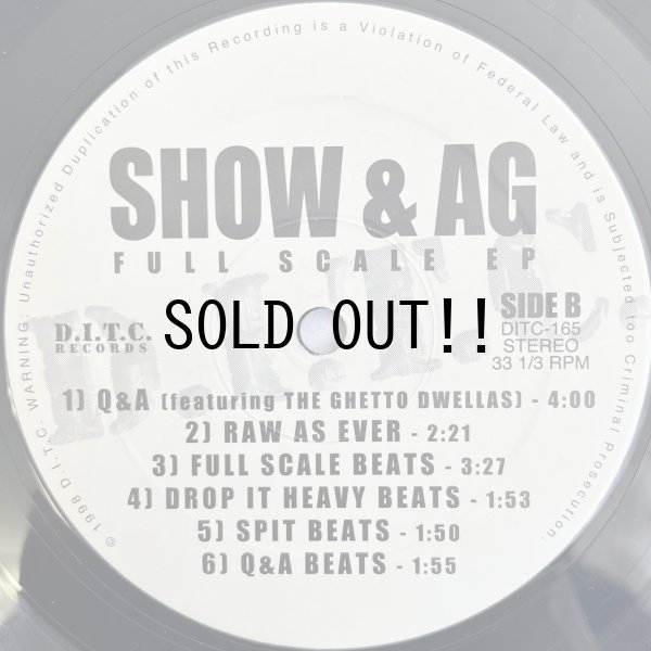 画像4: SHOW & A.G. / FULL SCALE EP