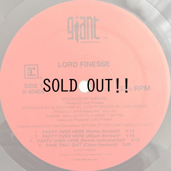 画像1: LORD FINESSE / PARTY OVER HERE - YES YOU MAY (REMIX)