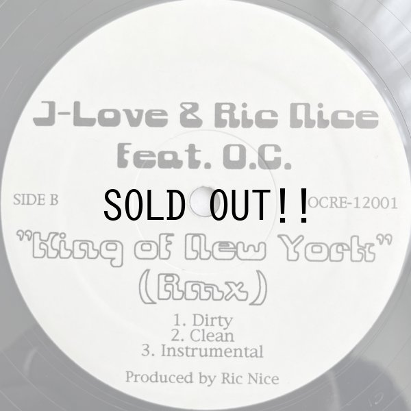 画像2: J-LOVE & RIC NICE feat. O.C. / KING OF NEW YORK