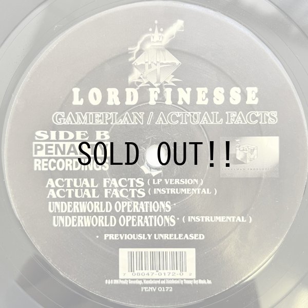 画像4: LORD FINESSE / GAMEPLAN - ACTUAL FACTS