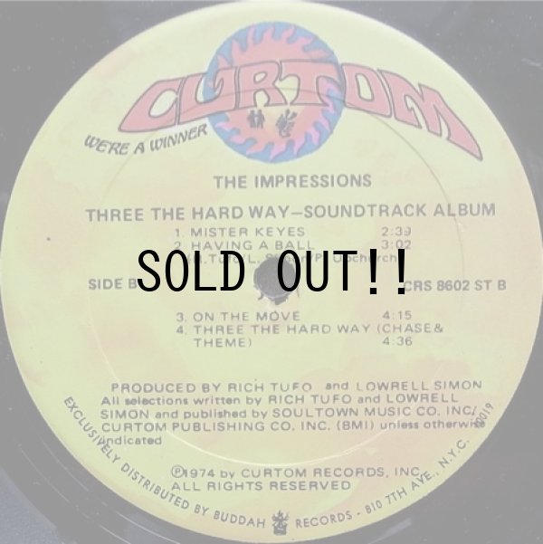 画像3: O.S.T. (THE IMPRESSIONS) / THREE THE HARD WAY