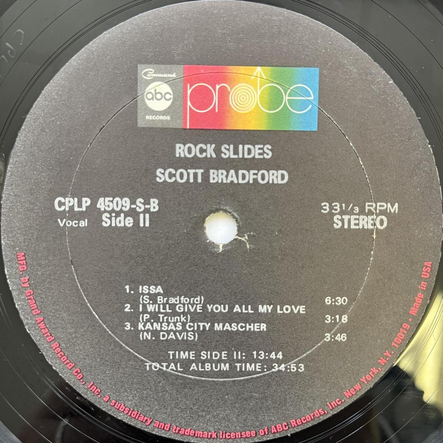 画像5: SCOTT BRADFORD / ROCK SLIDES