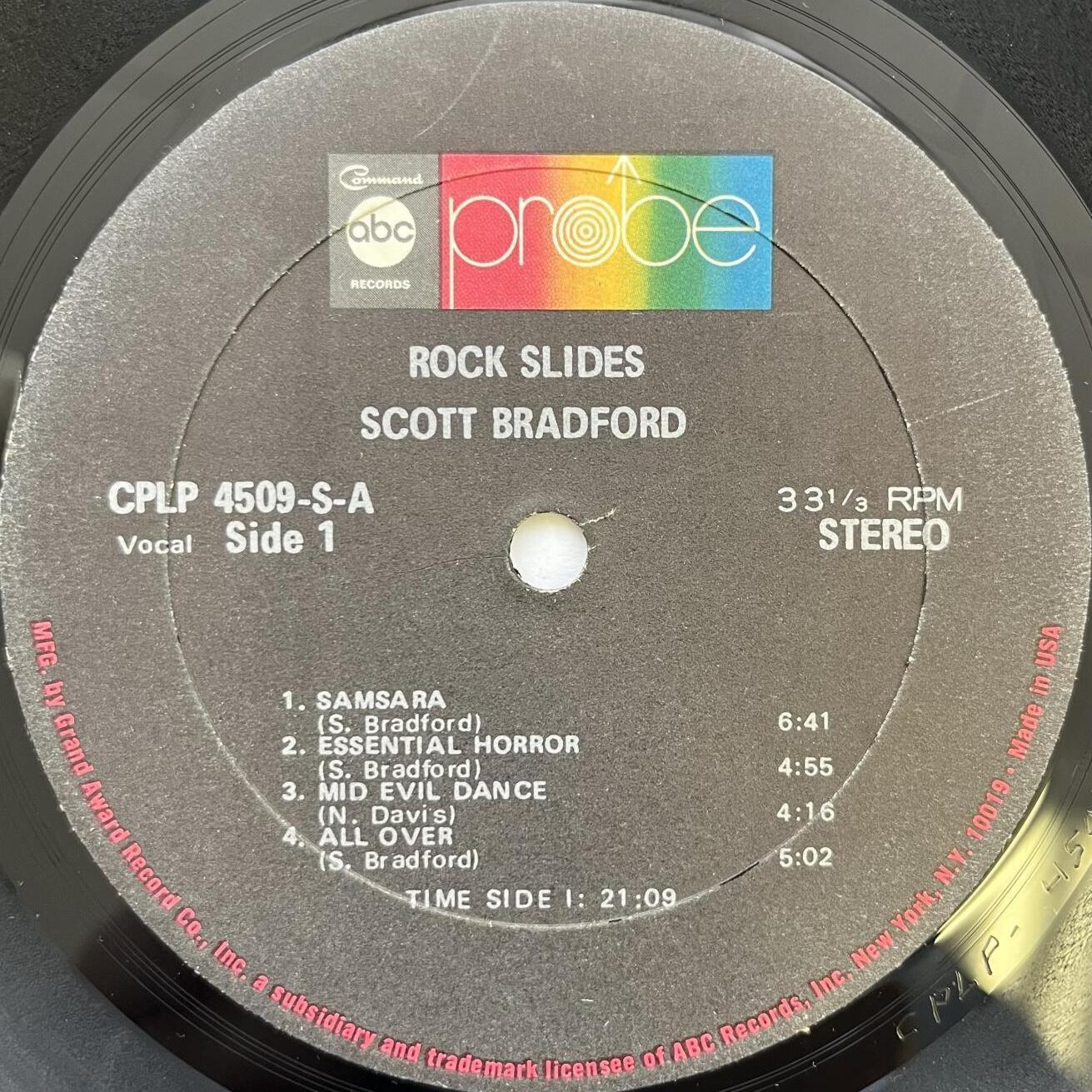 画像4: SCOTT BRADFORD / ROCK SLIDES