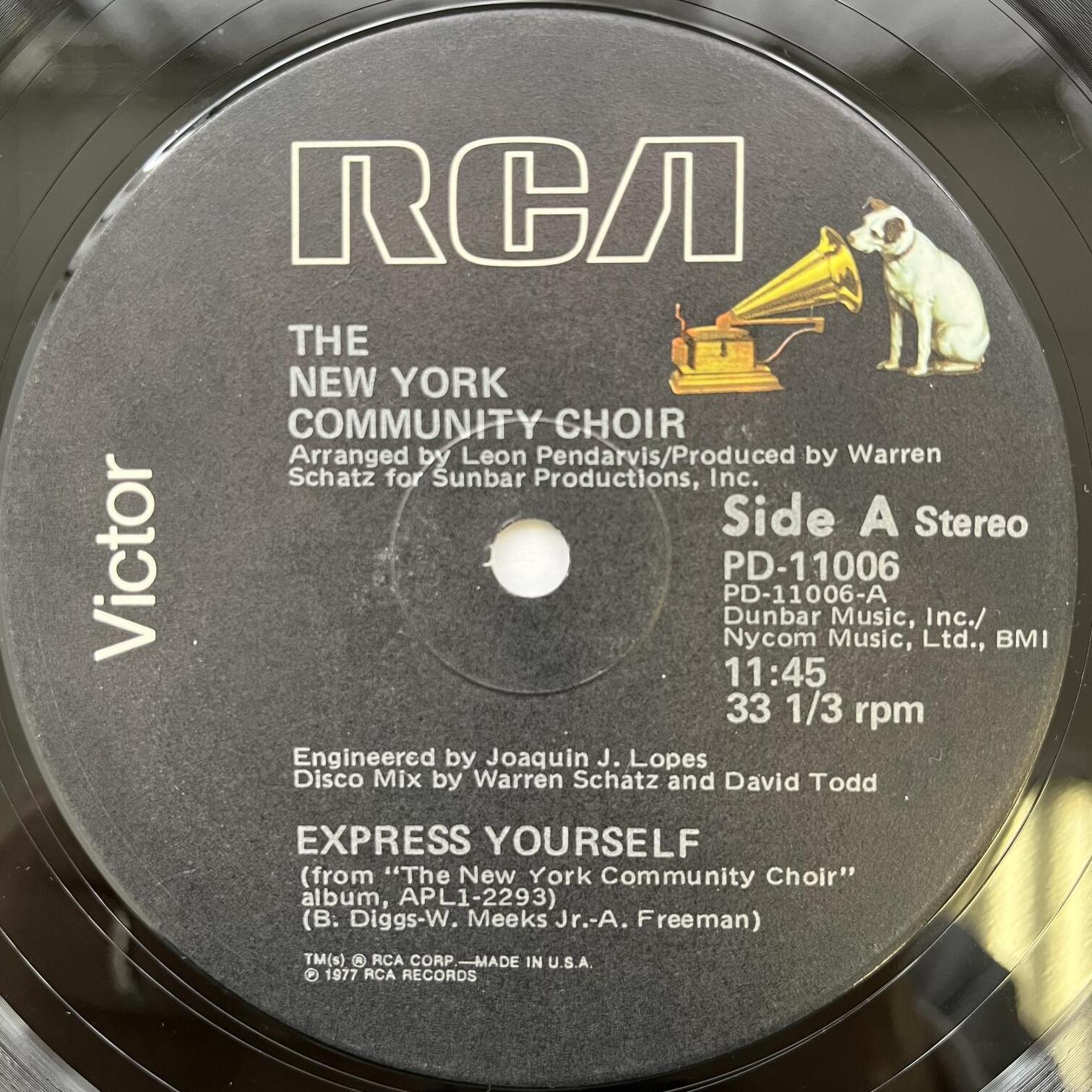 画像1: THE NEW YORK COMMUNITY CHOIR / EXPRESS YOURSELF - HAVE A GOOD TIME