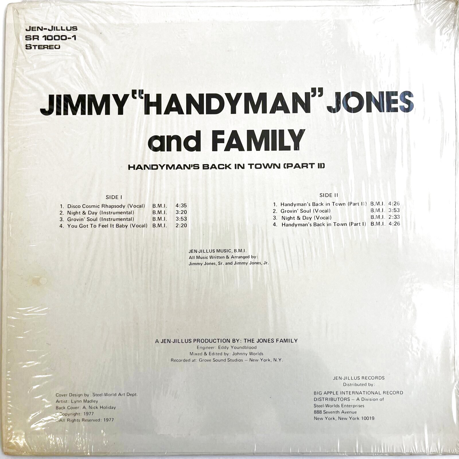 画像2: JIMMY " HANDYMAN " JONES & FAMILY / HANDYMAN'S BACK IN TOWN ( PART II )