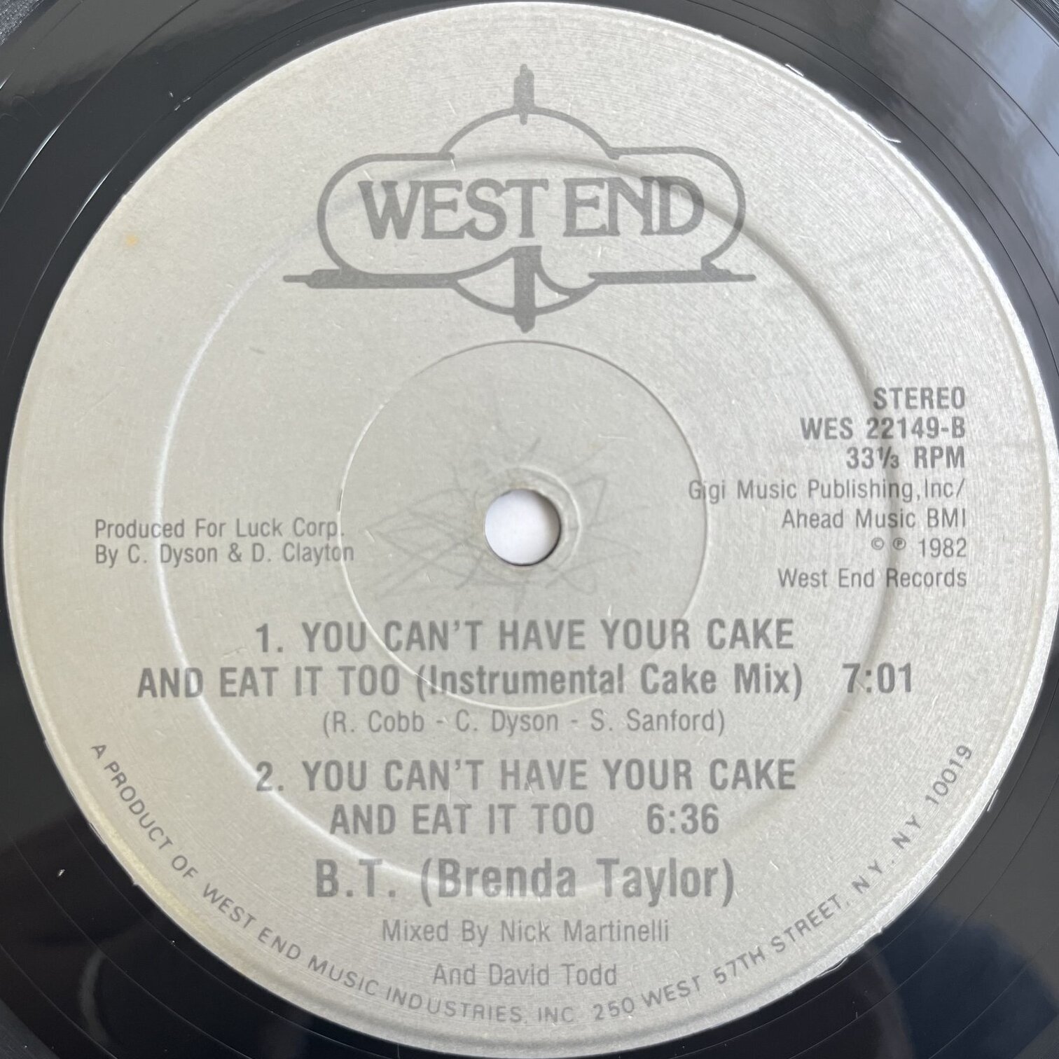 画像2: B.T. ( BRENDA TAYLOR ) / YOU CAN'T HAVE YOUR CAKE AND EAT IT TOO