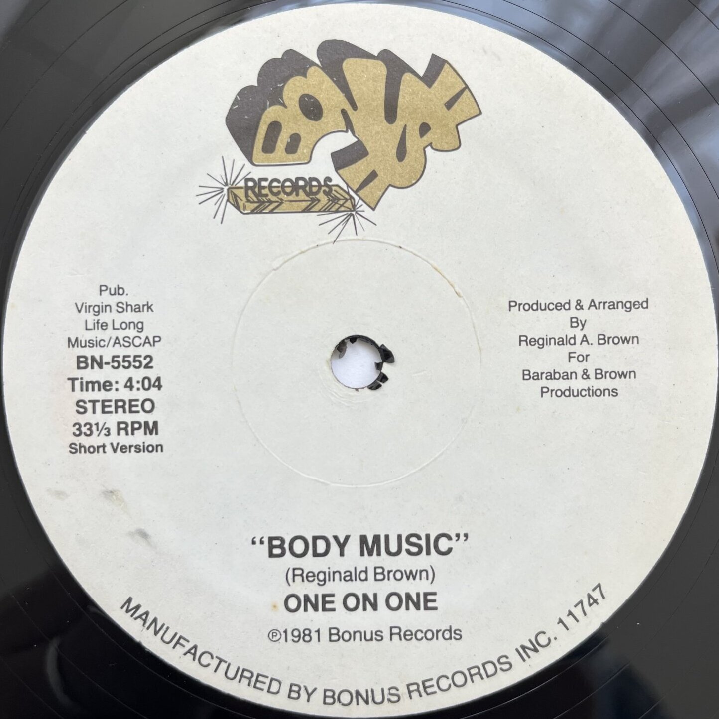画像2: ONE ON ONE / BODY MUSIC