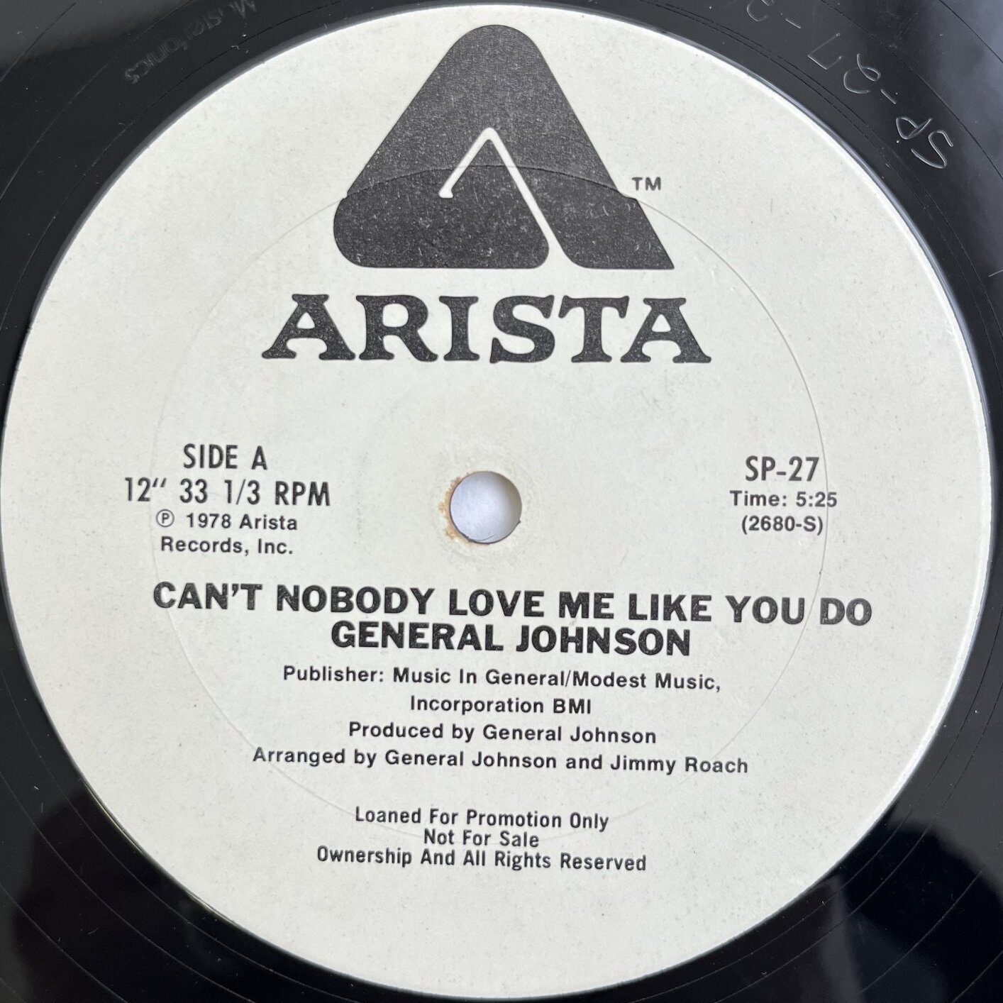 画像1: GENERAL JOHNSON / CAN'T NOBODY LOVE ME LIKE YOU DO