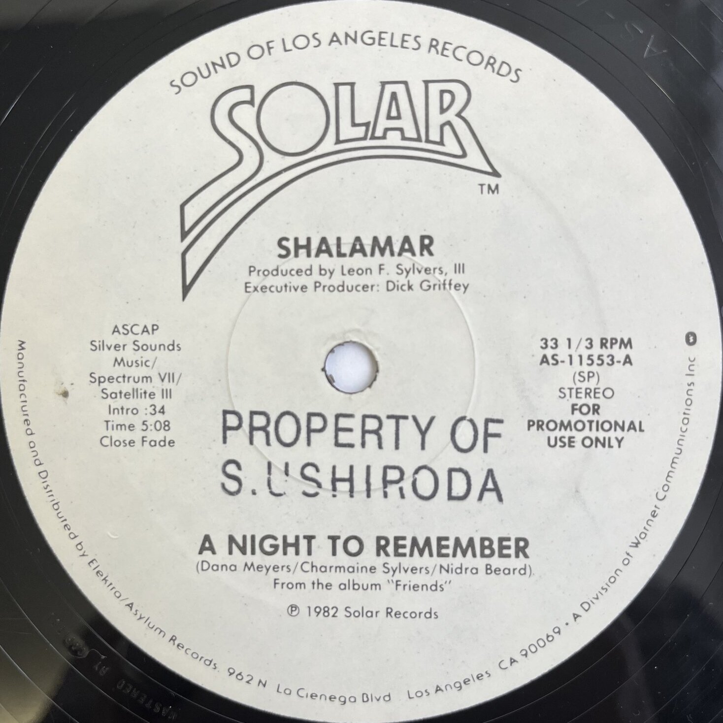 画像2: SHALAMAR / A NIGHT TO REMEMBER