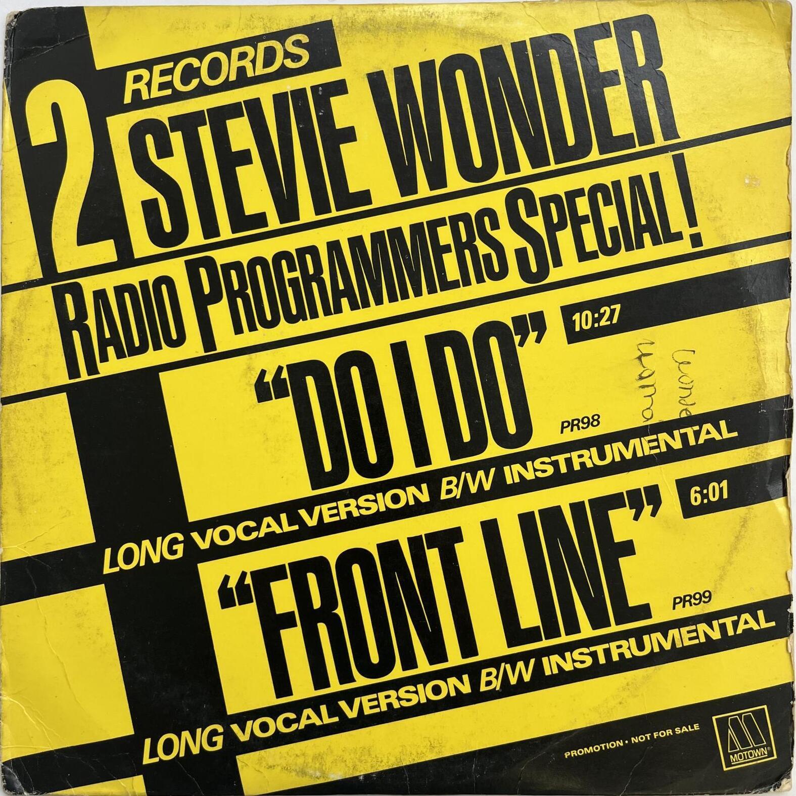 画像1: STEVIE WONDER / DO I DO - FRONT LINE